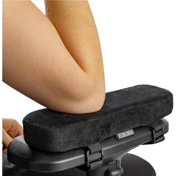 Thick Memory Foam Arm Pads for Office Chairs - Set of 2 Armrest Covers - Picture 1 of 7